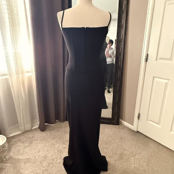 Strapless Sequins Top and Fitted Formal Skirt - Picture 3 of 4